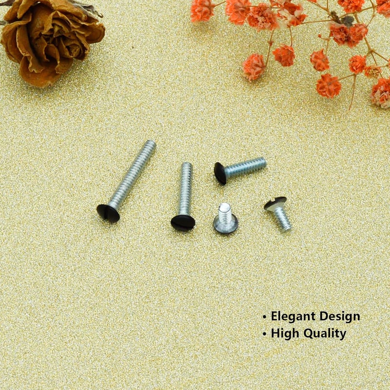 Taezn Black Wall Plate Screws, 100 Pieces Outlet Screws 4 Length Sizes 6-32 Thread Switch Plate Screws Perfect Replacement with Outlet Cover and Light Plate - Image 5